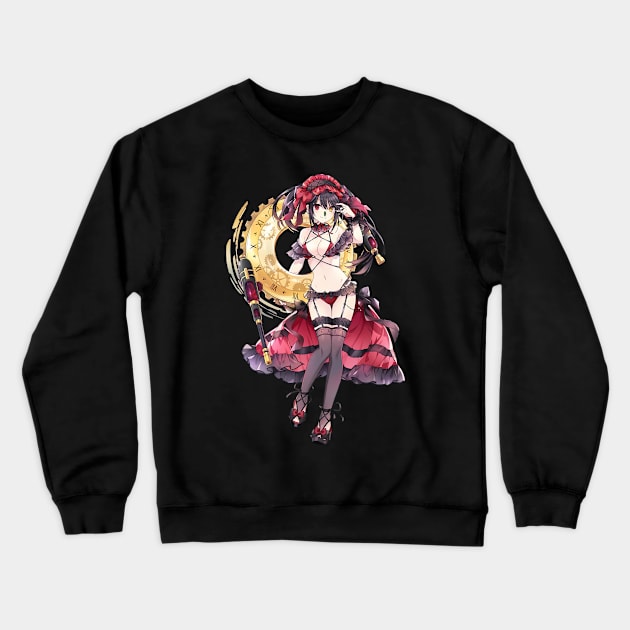 Tokisaki Kurumi Date A Live Crewneck Sweatshirt by ZarenBeck